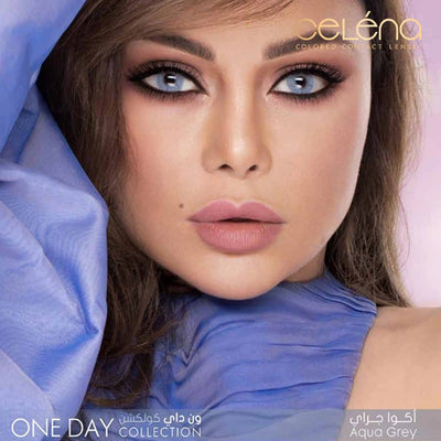 Celena One Day Collection Contact Lens - Aqua Grey