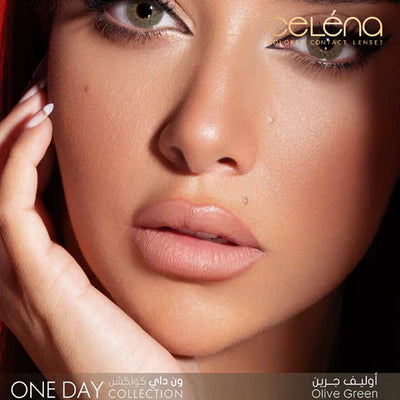 Celena One Day Collection Contact Lens - Olive Green