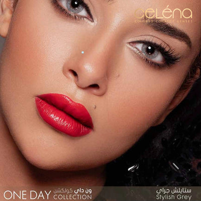 Celena One Day Collection Contact Lens - Stylish Grey