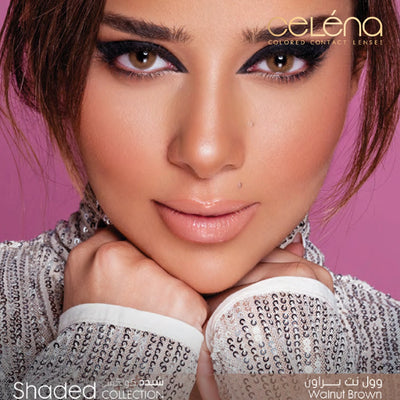 Celena Shaded Collection Contact Lens - Walnut Brown